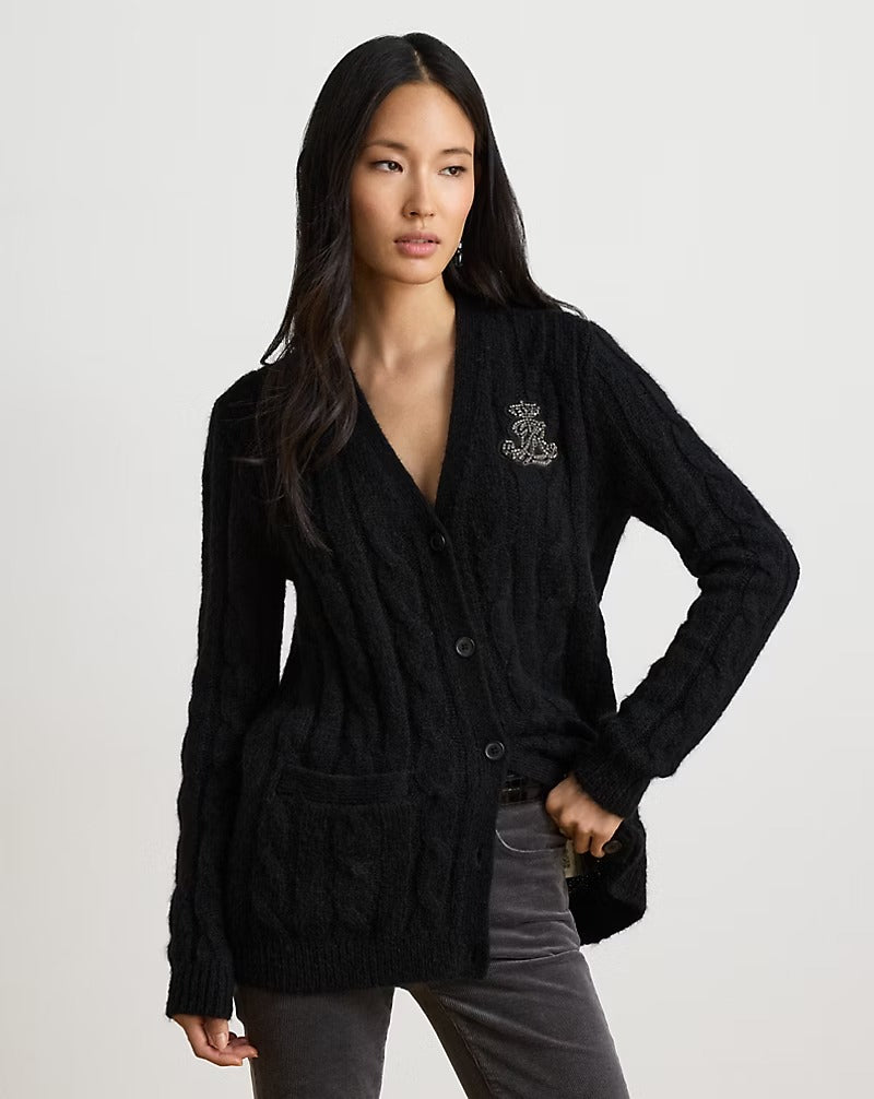 LAUREN RALPH LAUREN Cardigan Donna SWEATER-CARDIGAN BLACK - 200B27529 001