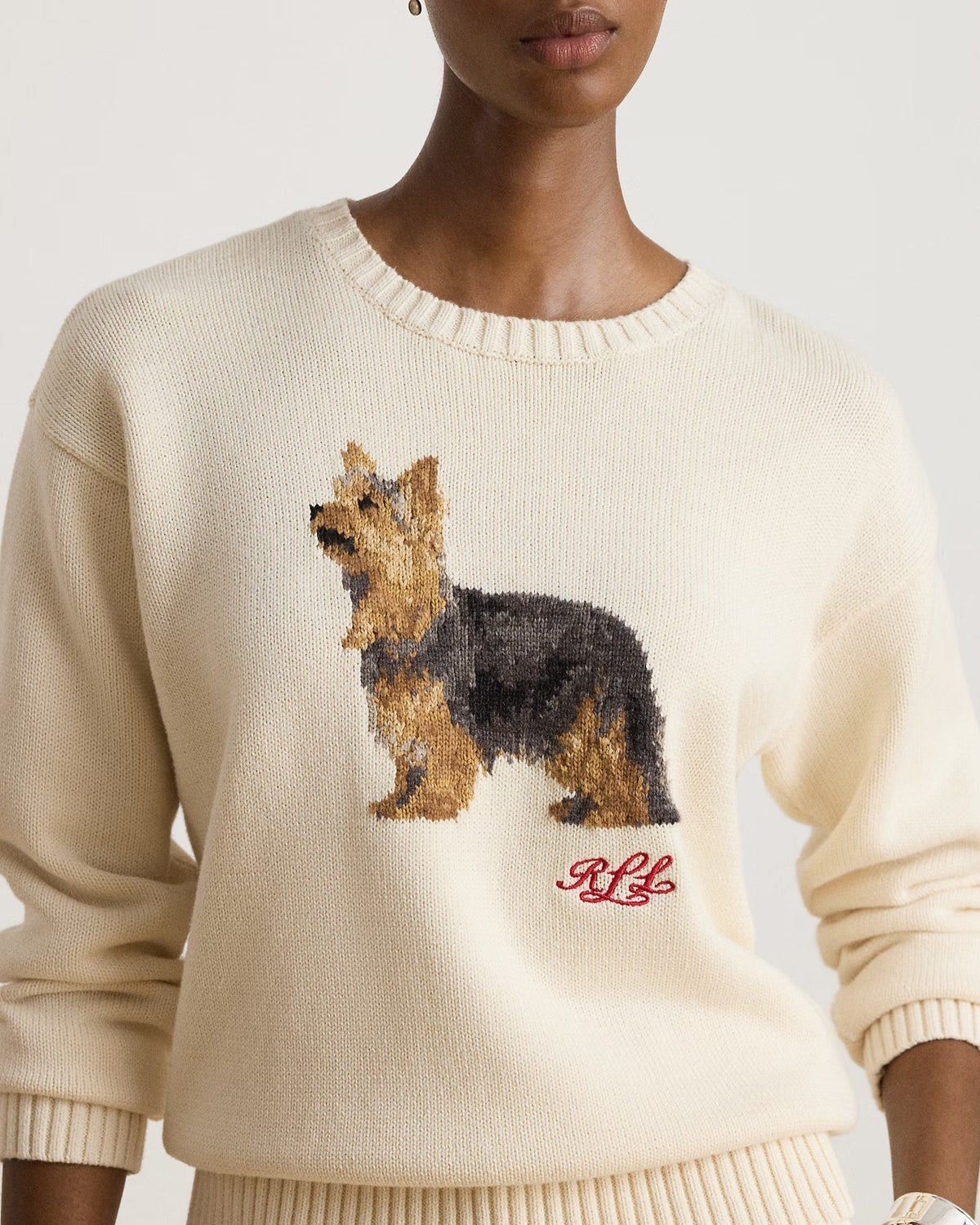 LAUREN RALPH LAUREN Maglione Donna SWEATER-PULLOVER MASCARPONE CREAM MULTI - 200B27841 001