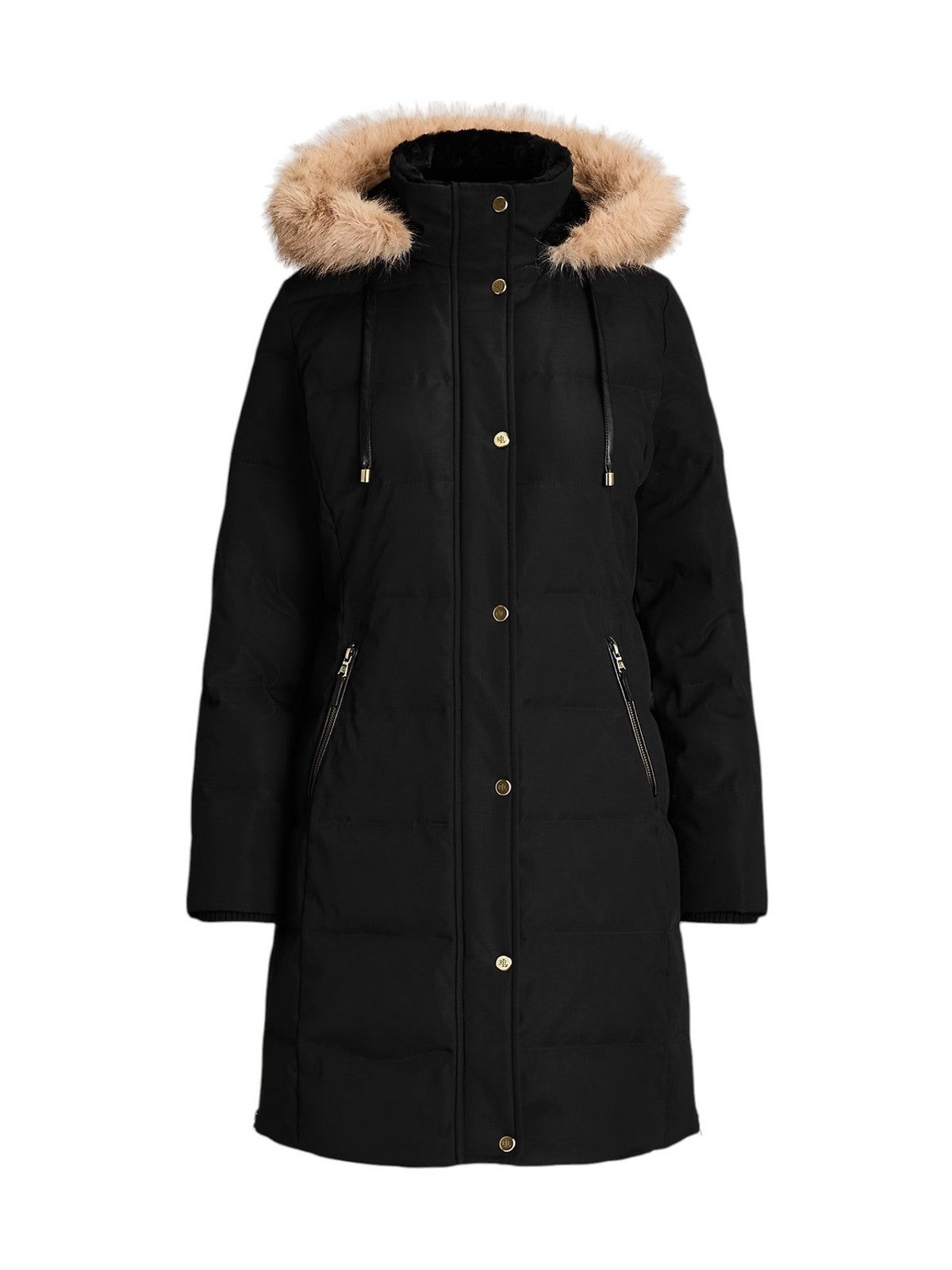 LAUREN RALPH LAUREN Piumino Donna HT PF TRHD35-INSULATED-COAT BLACK - 297957509 001