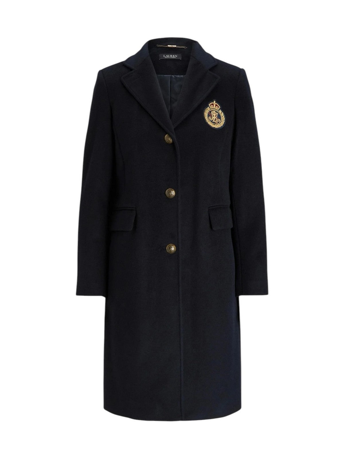 LAUREN RALPH LAUREN Cappotto Donna CRESTED WOOL-LINED-COAT REGAL NAVY - 297958509 002