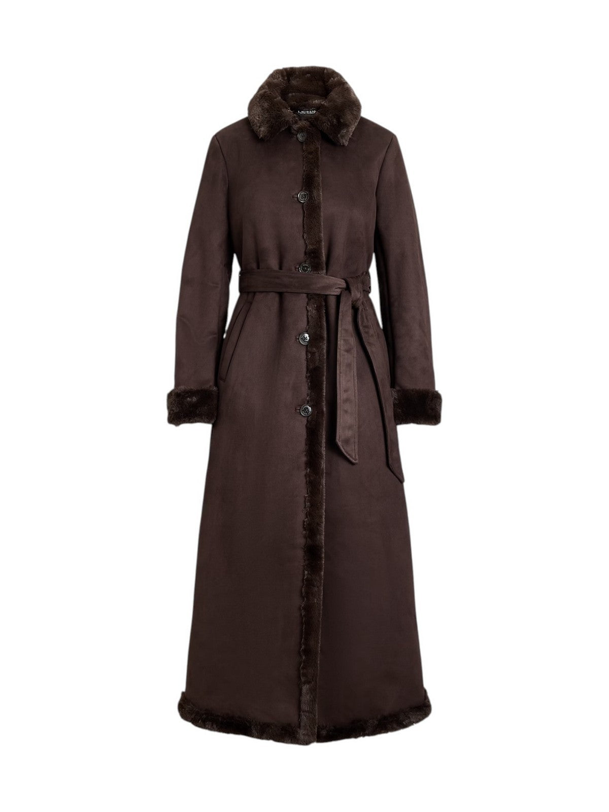 LAUREN RALPH LAUREN Cappotto Donna FX SHEA MX-UNLINED-COAT CIRCUIT BROWN - 297P23461 001