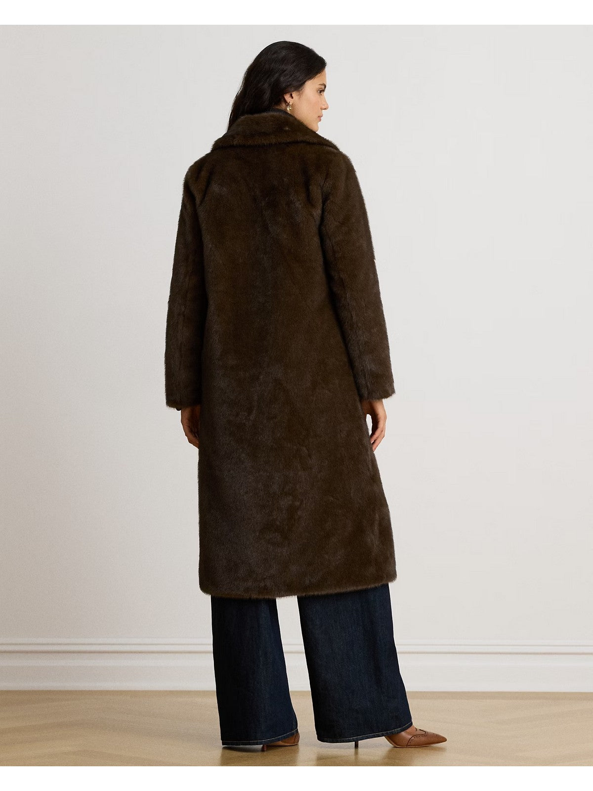 LAUREN RALPH LAUREN Pelliccia Donna FF REFR 46"-LINED-COAT CIRCUIT BROWN - 297P23467 001