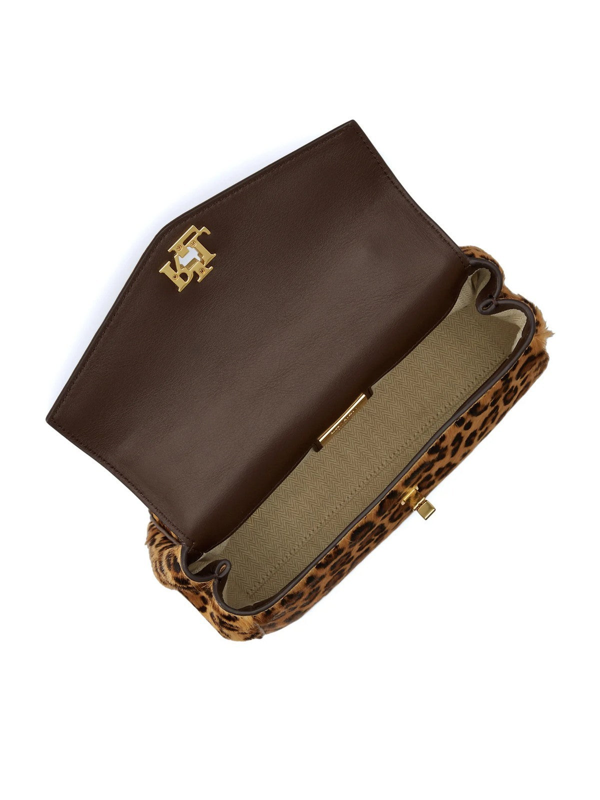 LAUREN RALPH LAUREN Borsa Donna FARRH SM SFT-SATCHEL-SMALL MODERN LEOPARD/CHESTNUT BROWN - 431P18422 001