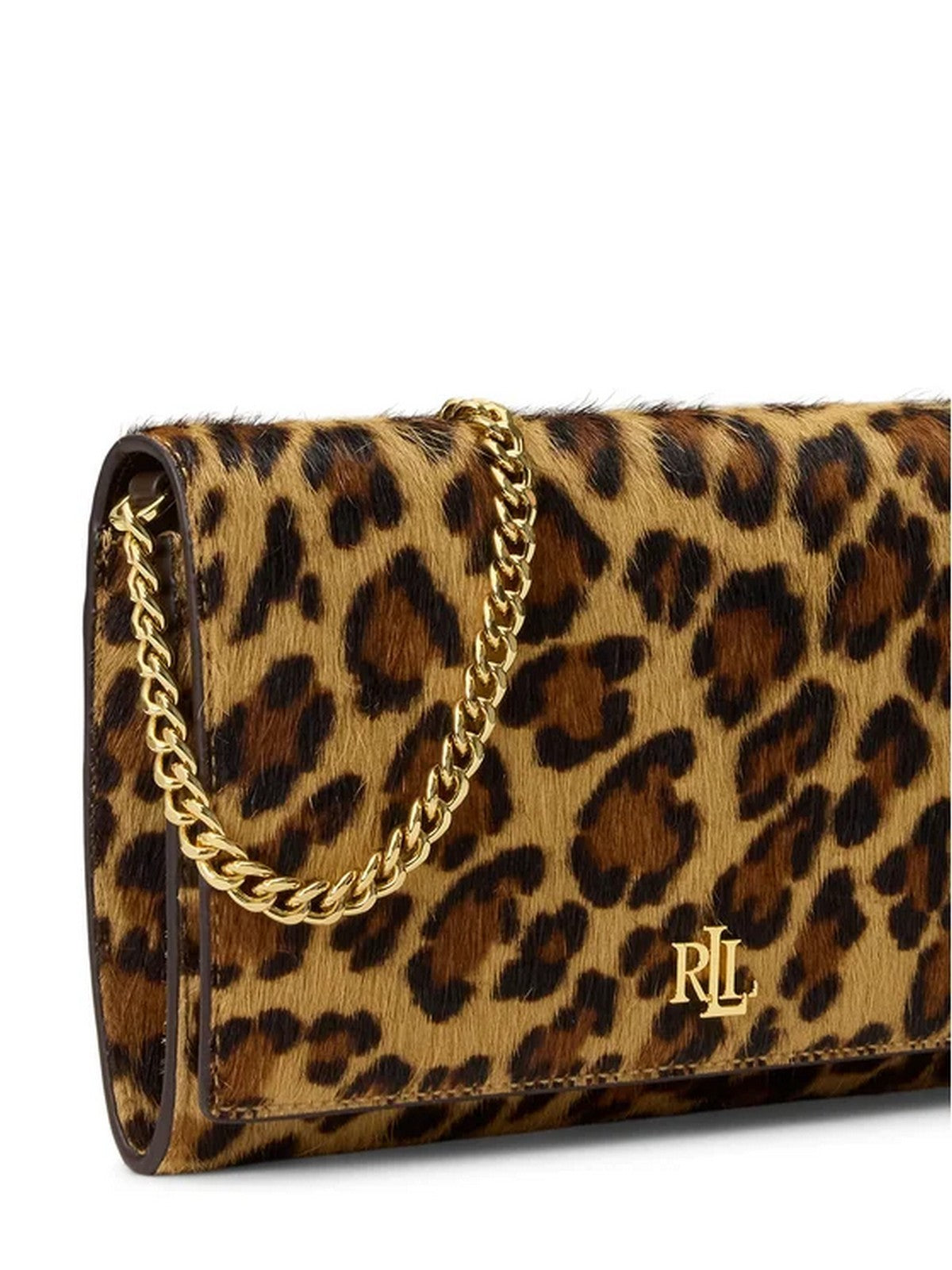 LAUREN RALPH LAUREN Portafoglio Donna ADAIR II-WALLET ON A CHAIN-LARGE MODERN LEOPARD/CHESTNUT BROWN - 432P18553 001