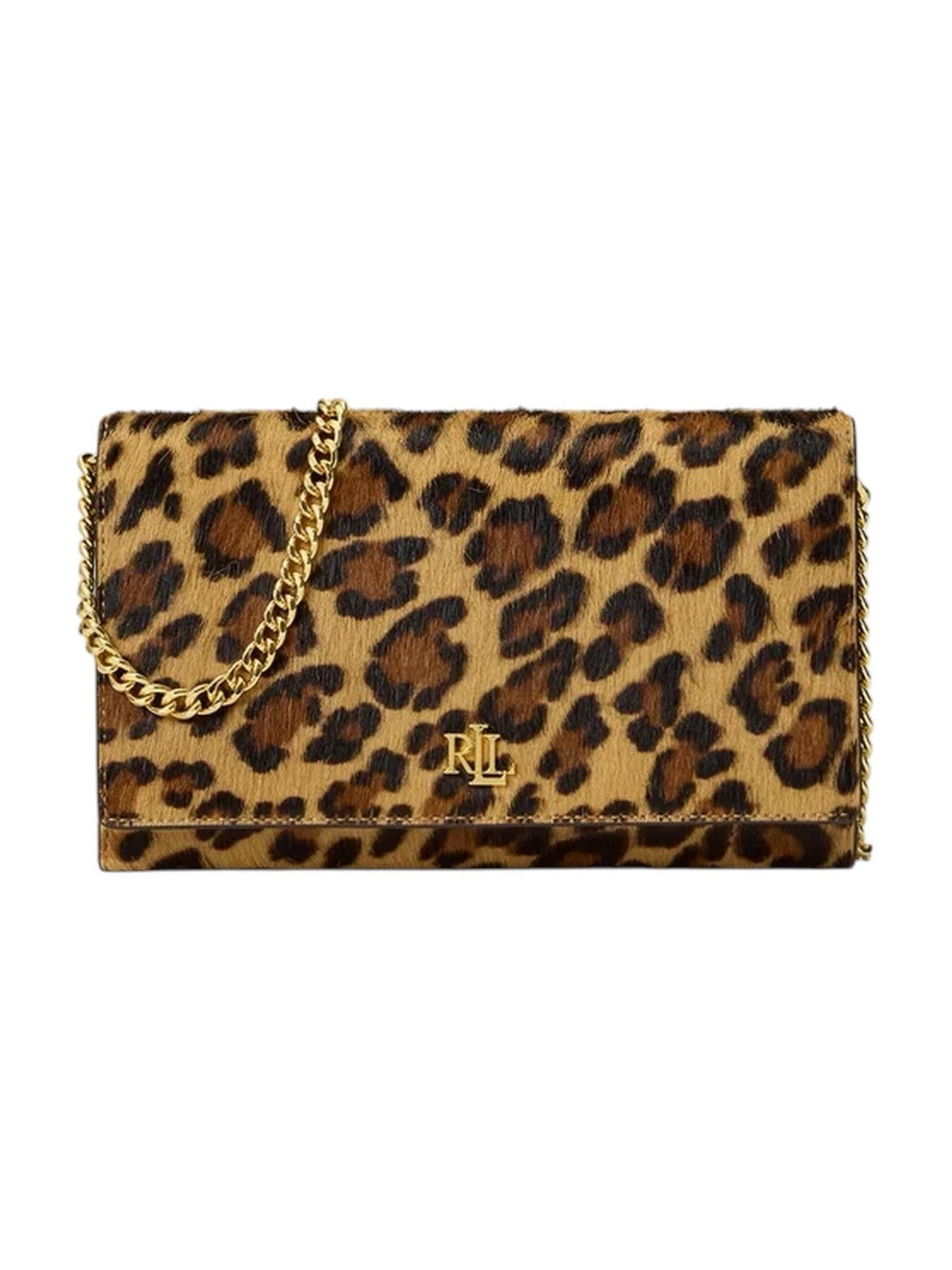 LAUREN RALPH LAUREN Portafoglio Donna ADAIR II-WALLET ON A CHAIN-LARGE MODERN LEOPARD/CHESTNUT BROWN - 432P18553 001