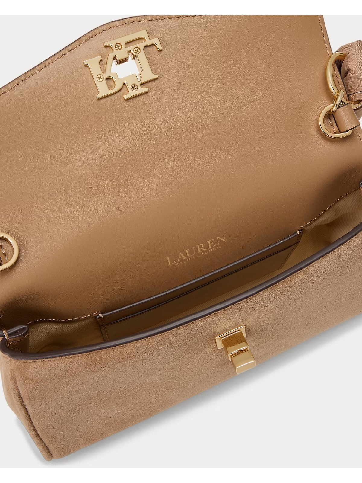 LAUREN RALPH LAUREN Portafoglio Donna TRN WRST CRS-WALLET ON A CHAIN-LARGE CAMEL/URBAN BLTNG/CAMEL MULTI - 432P18554 001
