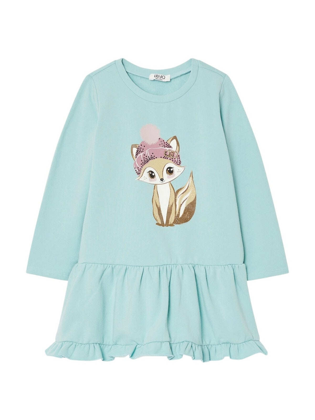 LIU JO BABY Abito Bambine e ragazze Dusty mint/fox - KF6009FS724 L9318 gioboutiqueweb
