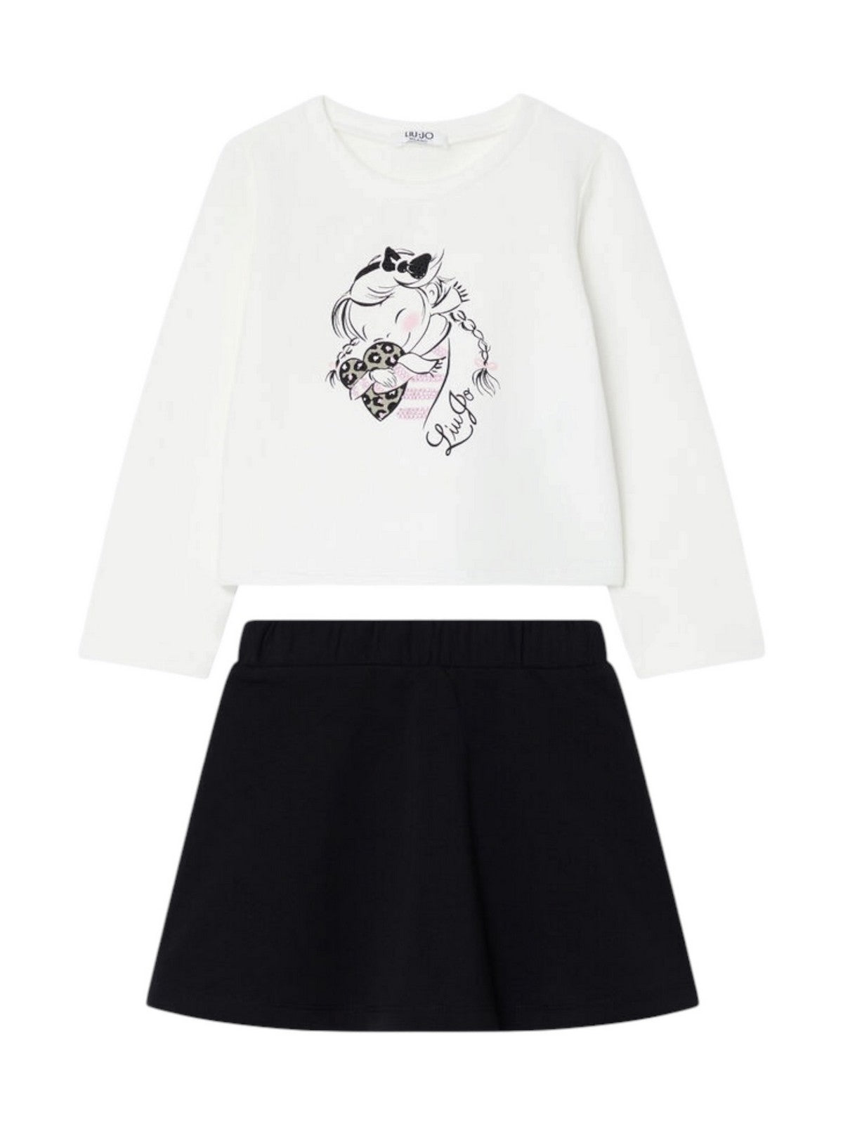 LIU JO BABY Completo Bambine e ragazze Sn.white/nero - KF6015FS724 Z9153