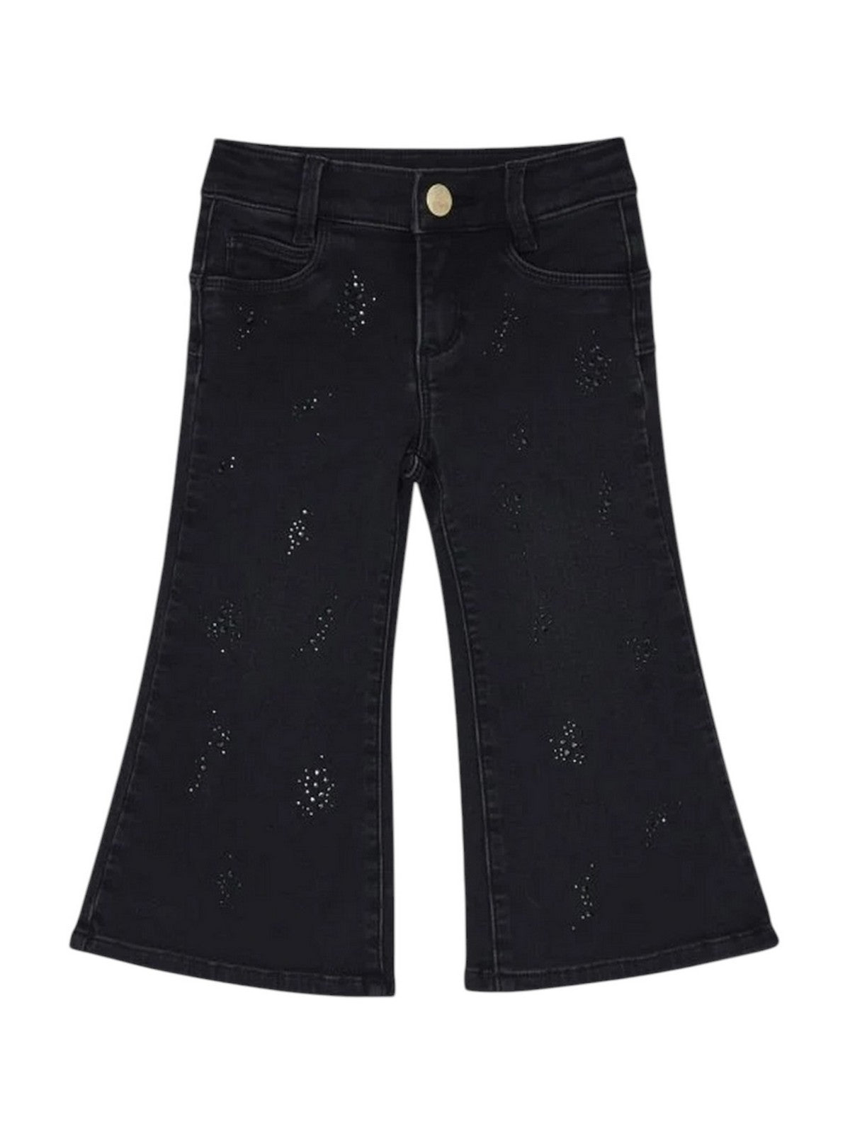 LIU JO BABY Jeans Bambine e ragazze Den.Nero glam strass - KF6029D5046 87534 gioboutiqueweb