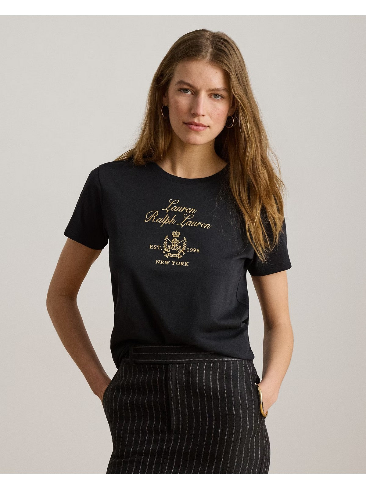 LAUREN RALPH LAUREN T-shirt Donna KNIT-T-SHIRT BLACK - 200P13943 001