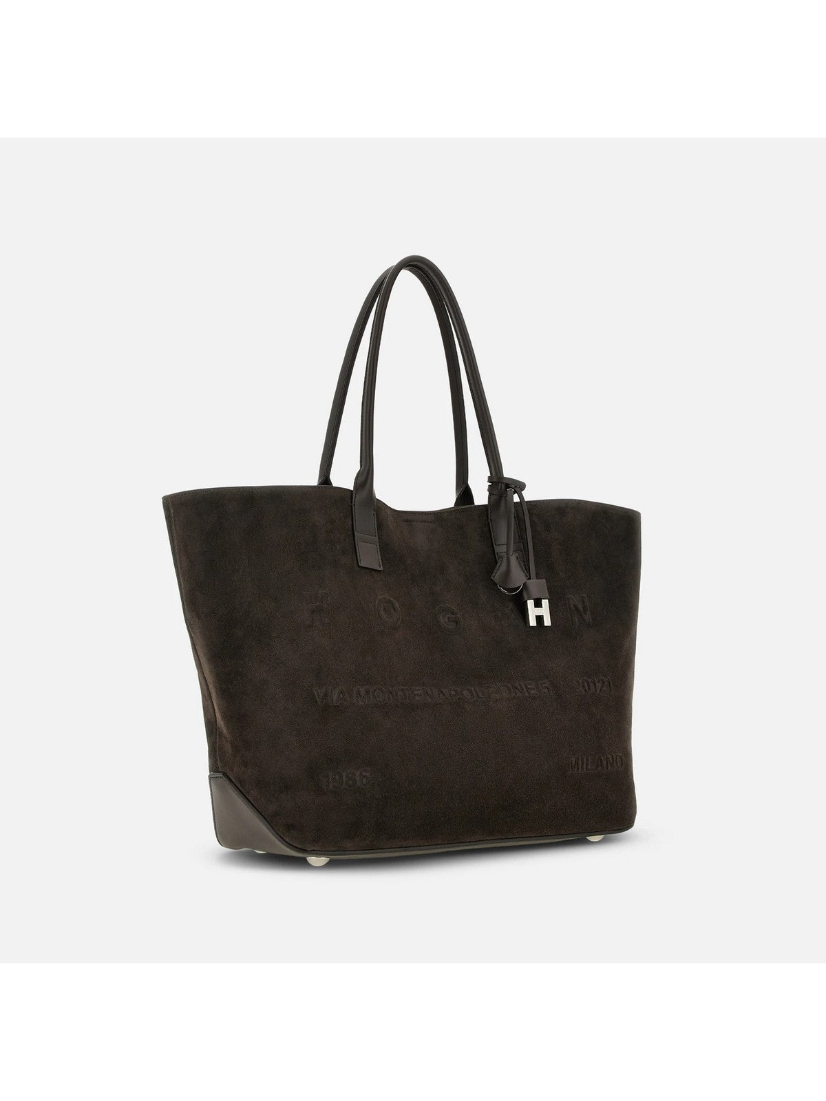 HOGAN Borsa Donna ADDRESS SHOPPING MEDIA PALISSANDRO - KBW01TA3300UGMS808