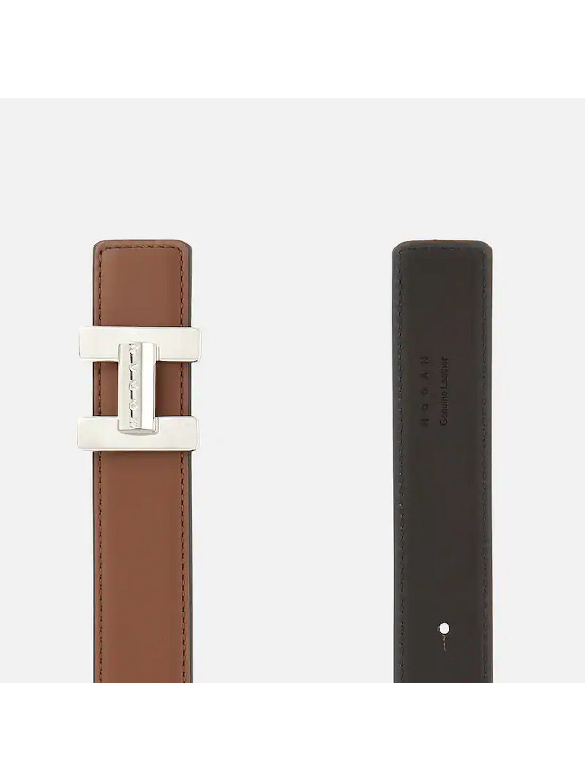 HOGAN Cintura Donna BELT WOMEN GIRELLO 30 MM S801(CACAO)+S018(COGNAC SCURO) - KFWC01E0100GAN0P25
