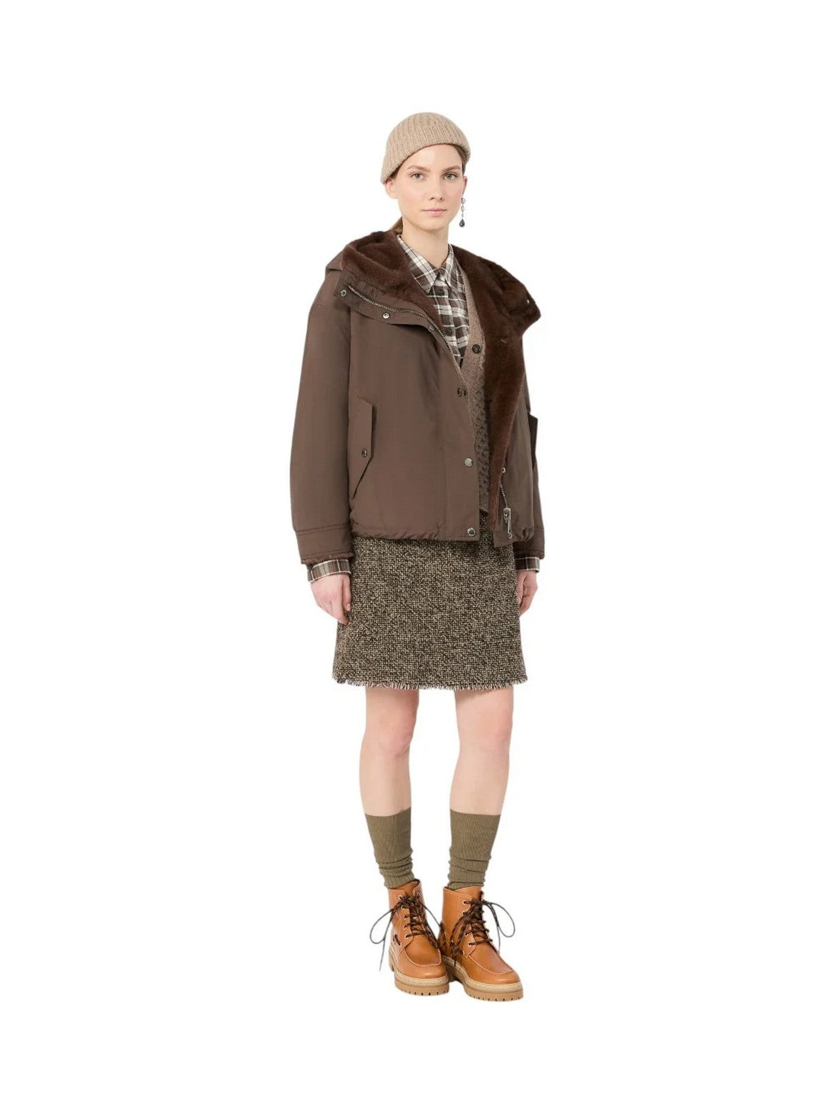 MAX MARA WEEKEND Giubbino Donna WKDZANNA MARRONE - 2625026012600 012 gioboutiqueweb
