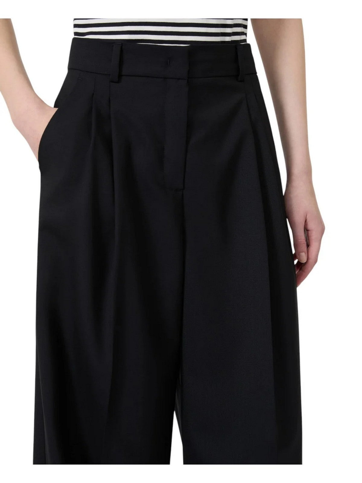 MAX MARA WEEKEND Pantalone Donna WKDOVVIO NERO - 2625136051600 002 gioboutiqueweb