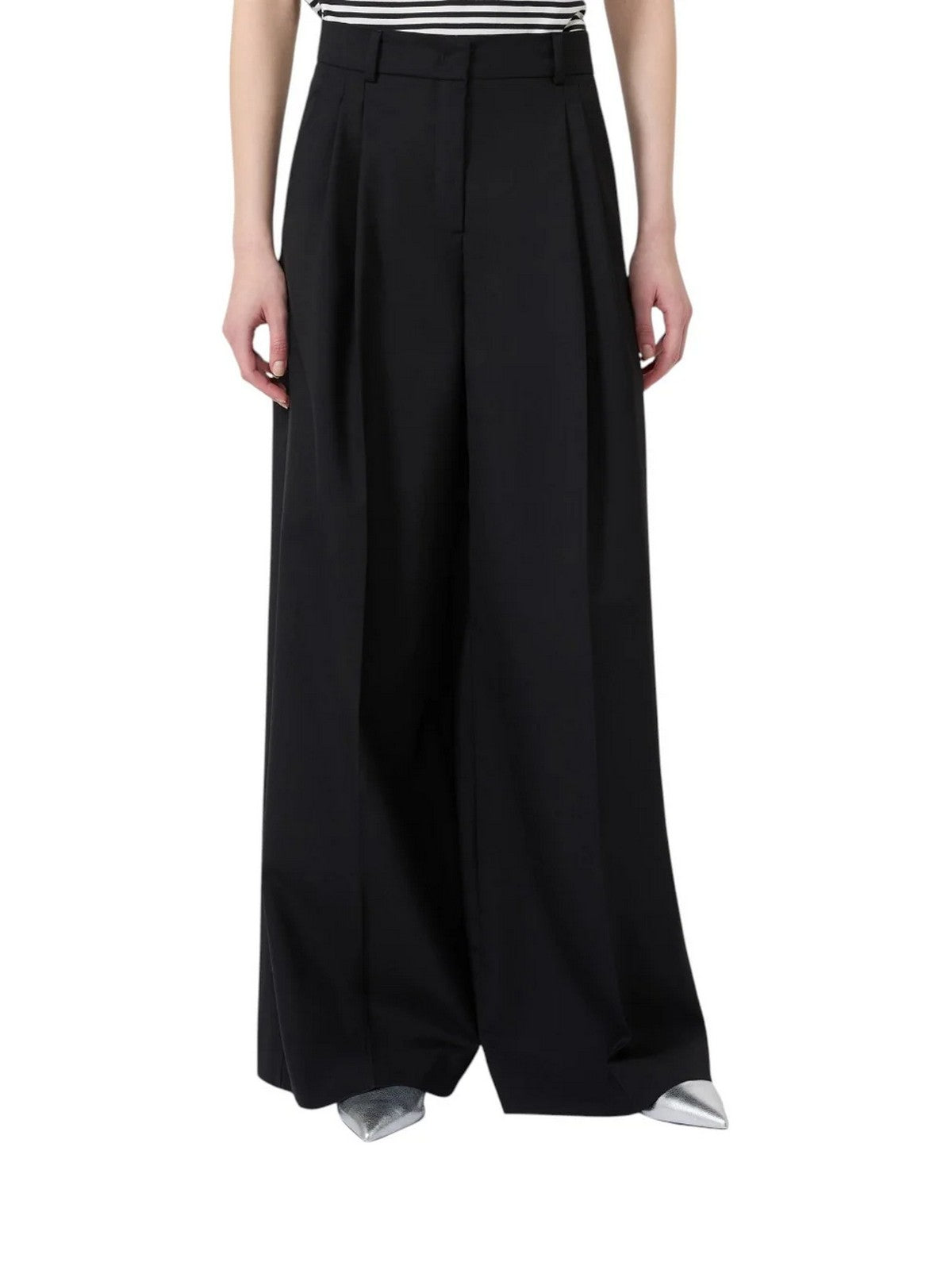 MAX MARA WEEKEND Pantalone Donna WKDOVVIO NERO - 2625136051600 002 gioboutiqueweb