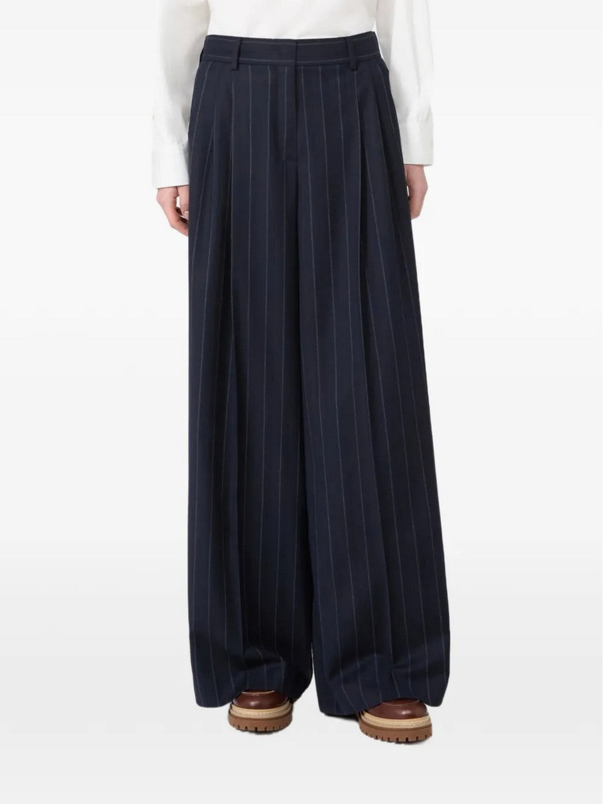MAX MARA WEEKEND Pantalone Donna WKDNEBBIE BLU - 2625136102600 001 gioboutiqueweb
