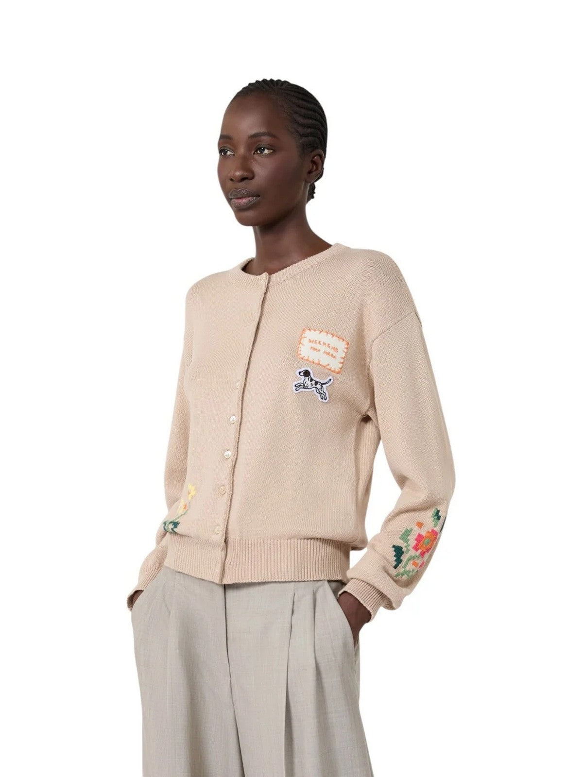 MAX MARA WEEKEND Cardigan Donna WKDTEIERA SABBIA - 2625346041600 022 gioboutiqueweb