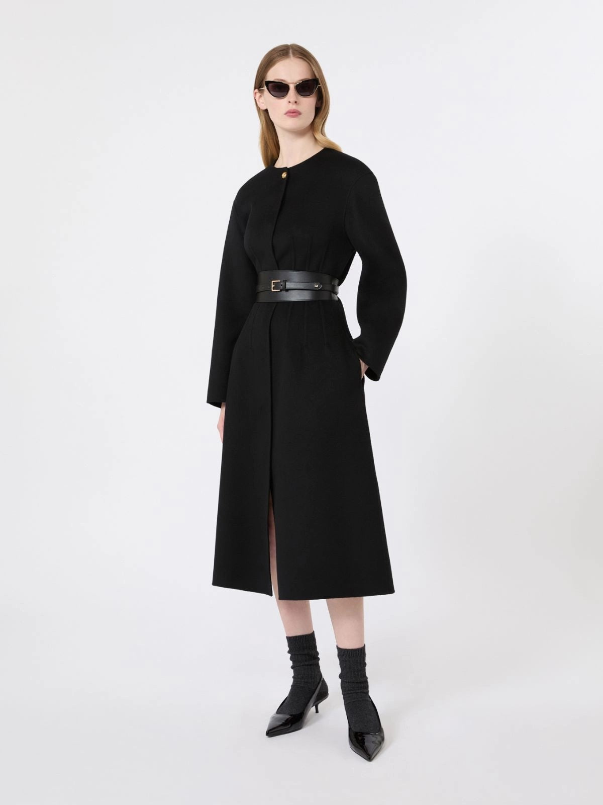 MAX MARA STUDIO Cappotto Donna MSTFIACRE NERO - 2626016011600 007