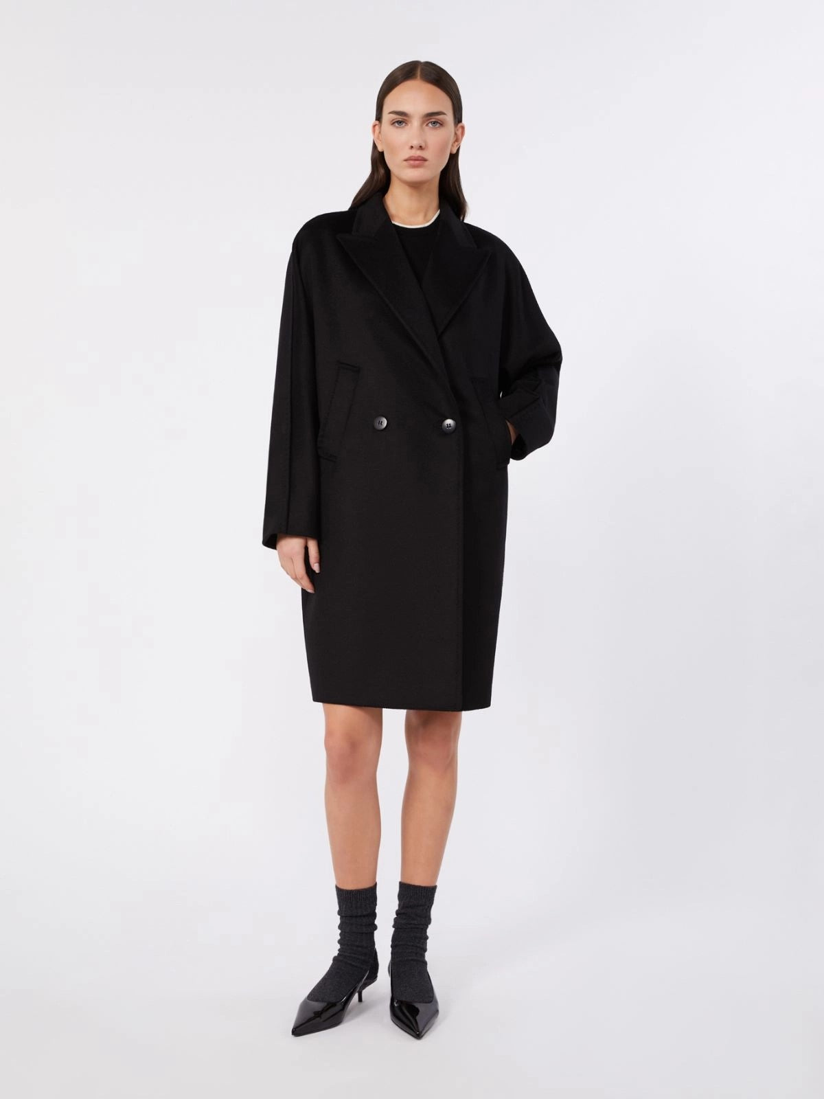 MAX MARA STUDIO Cappotto Donna MSTMASTRO NERO - 2626016071600 013
