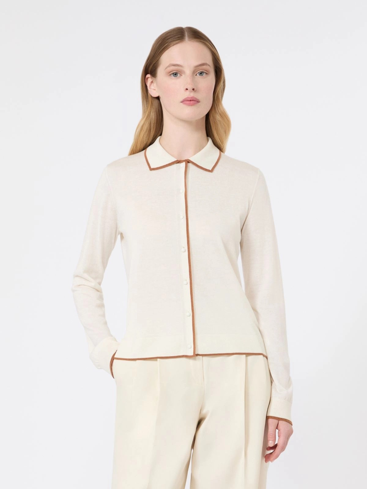 MAX MARA STUDIO Cardigan Donna MSTTARGA BIANCO - 2626346011600 012