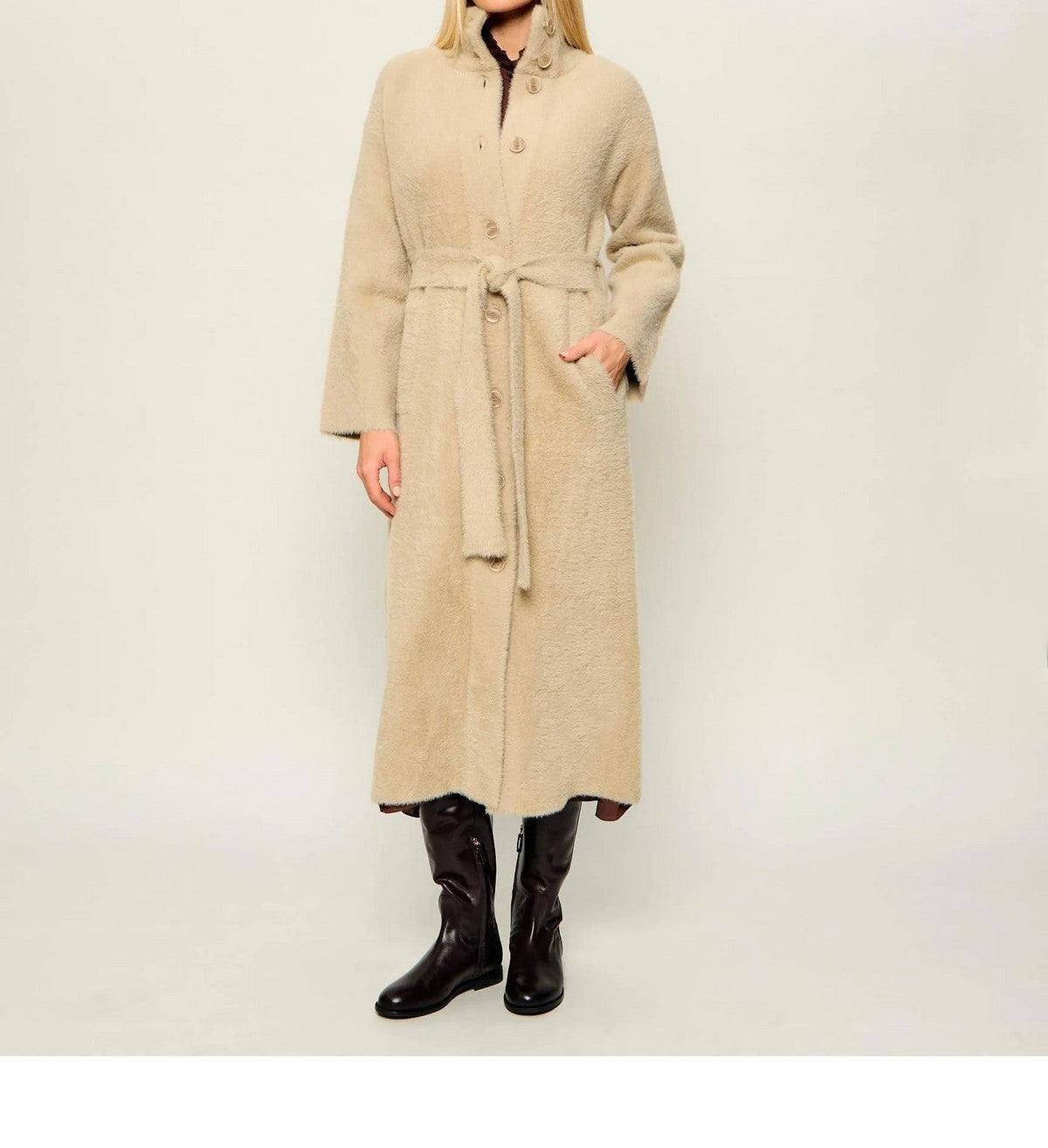 PATRIZIA PEPE Cappotto Donna CRAFTY TAUPE - 2O0090 C0261 B914 gioboutiqueweb