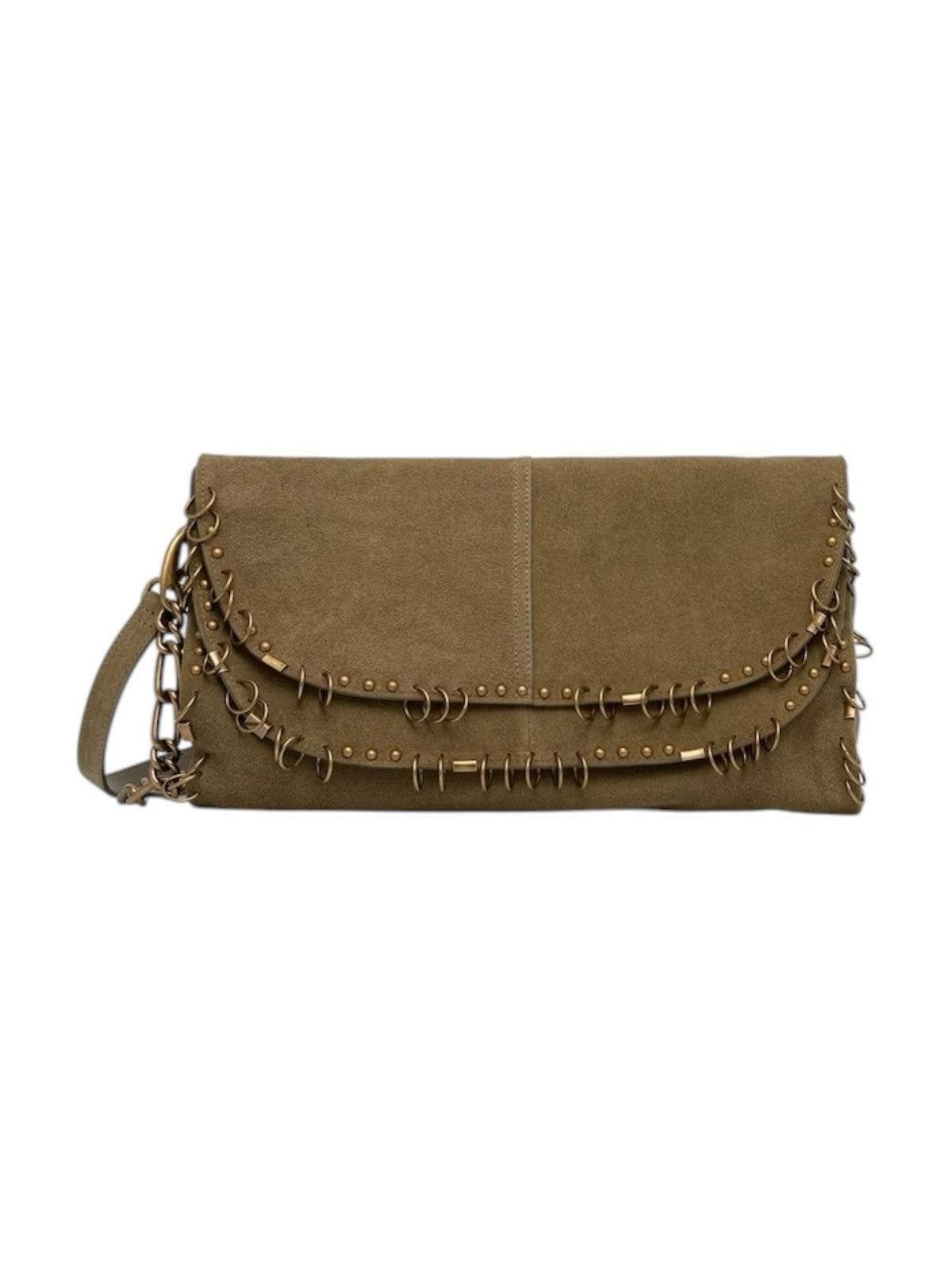 PATRIZIA PEPE Borsa Donna LIZARD GREEN SUEDE - 8B0519 L152N G652 gioboutiqueweb