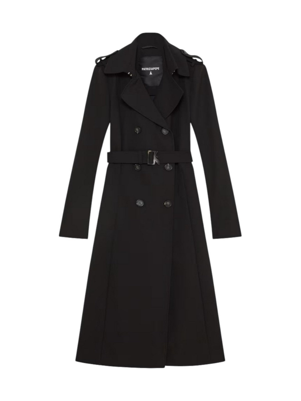 PATRIZIA PEPE Trench Donna Nero - 8O0137 A2AW K103 gioboutiqueweb