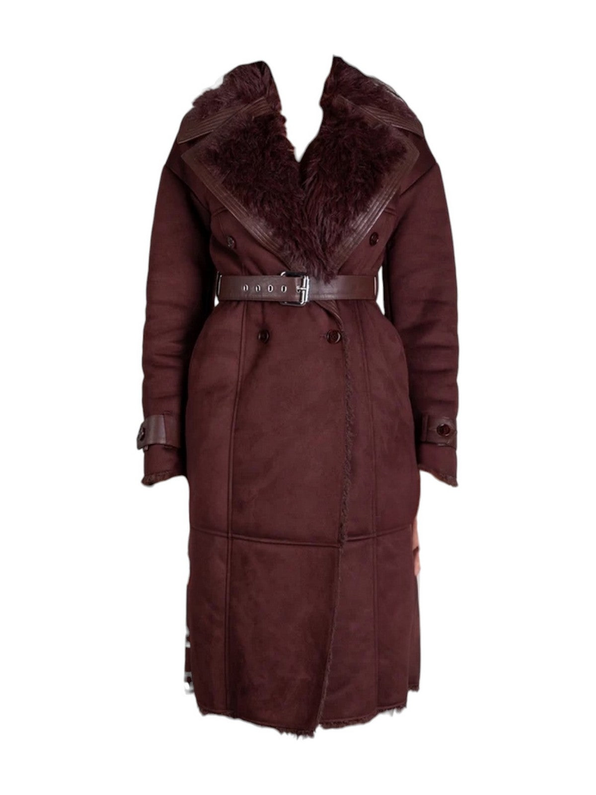 PATRIZIA PEPE Cappotto Donna WOOD BROWN - 8O0208 E0011 B887 gioboutiqueweb