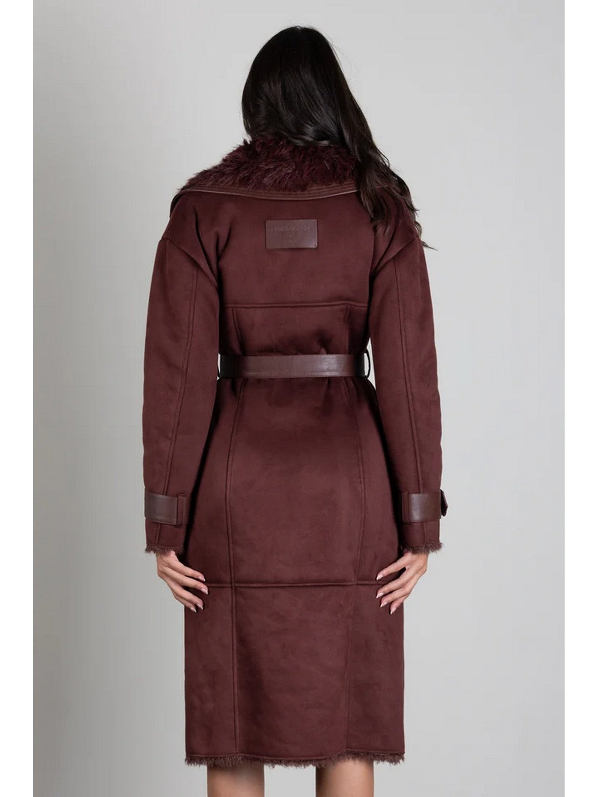 PATRIZIA PEPE Cappotto Donna WOOD BROWN - 8O0208 E0011 B887 gioboutiqueweb