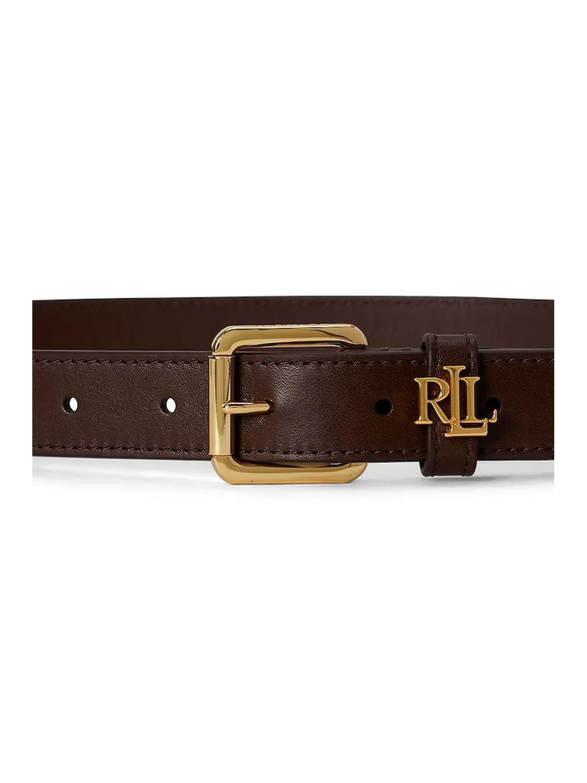 LAUREN RALPH LAUREN Cintura Donna LGO KPPER 25-BELT-SKINNY CHESTNUT BROWN - 412968763 013
