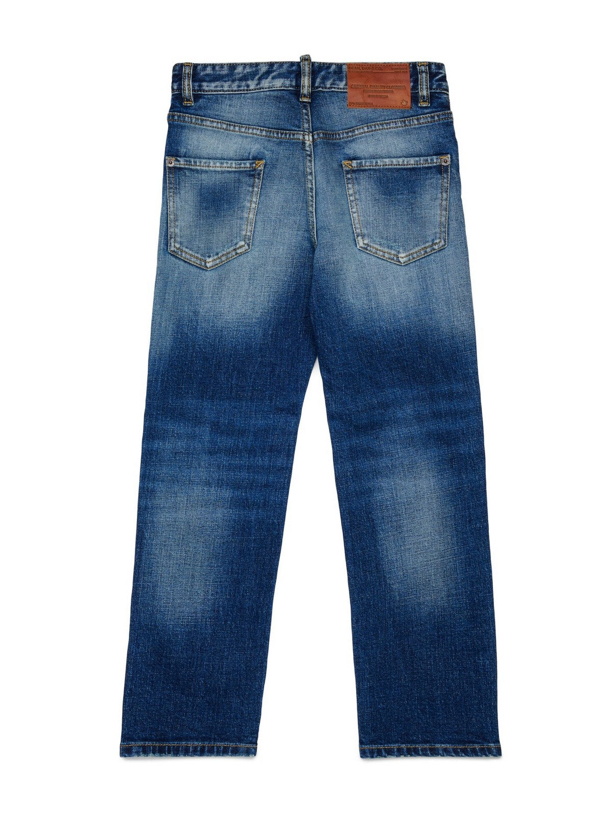 DSQUARED KIDS Jeans Unisex bambino BLUE DENIM - DQ2252 D0AHR DQ01 gioboutiqueweb