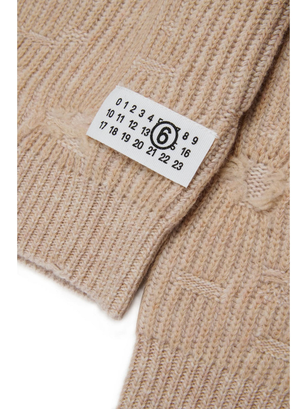 MM6 Maglione Unisex bambino OFF WHITE + AVANA - M60881 MM06K M6C54 gioboutiqueweb