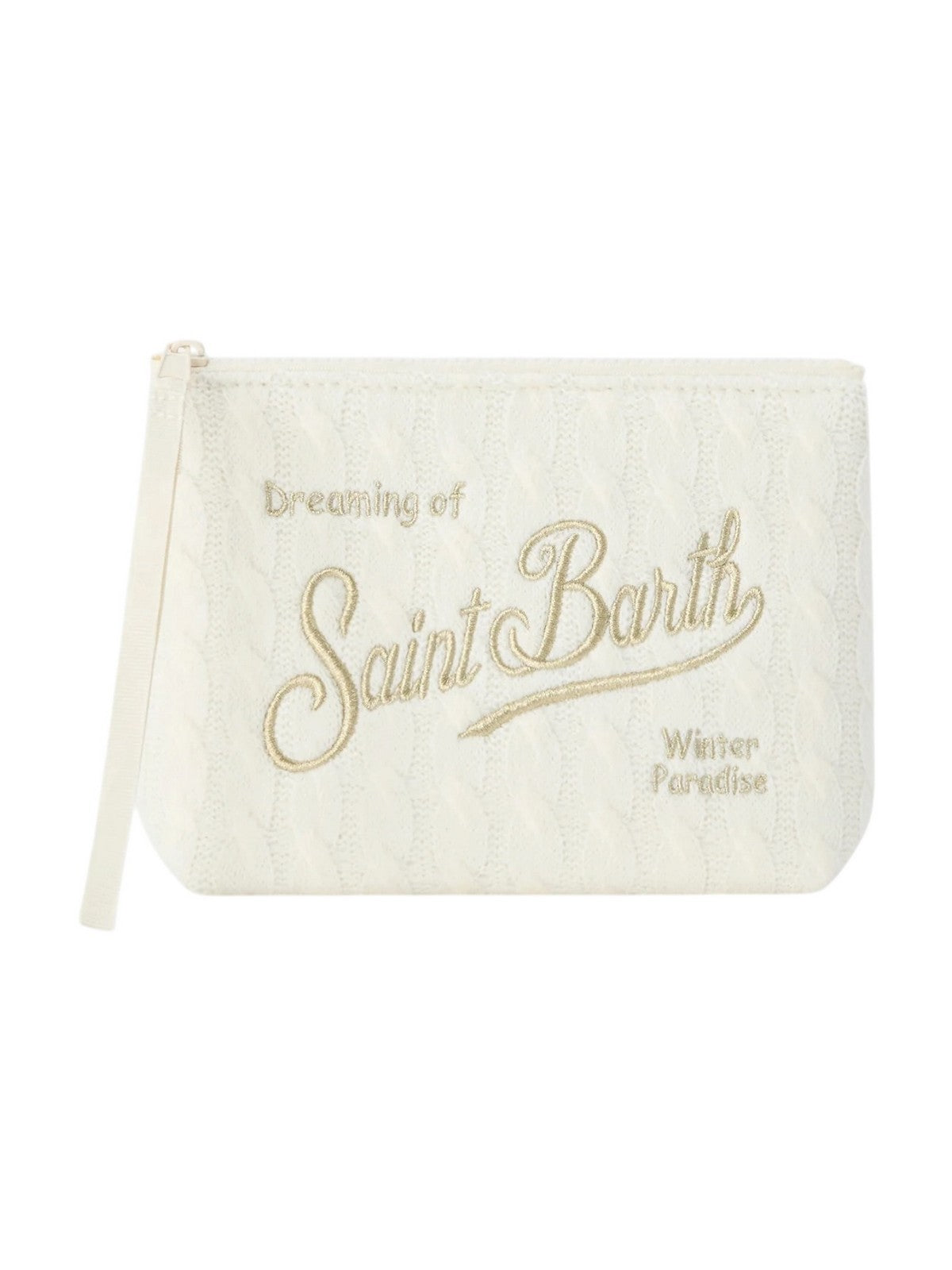MC2 SAINT BARTH Pochette Donna TRICOT MIDI BRAID 10OR EMB - ALINE TRICOT 02370M gioboutiqueweb