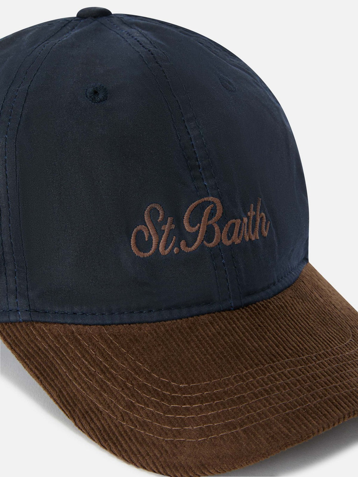 MC2 SAINT BARTH Cappello Uomo 6118 EMB - BASEBALL WAX CORDUROY S 00165M