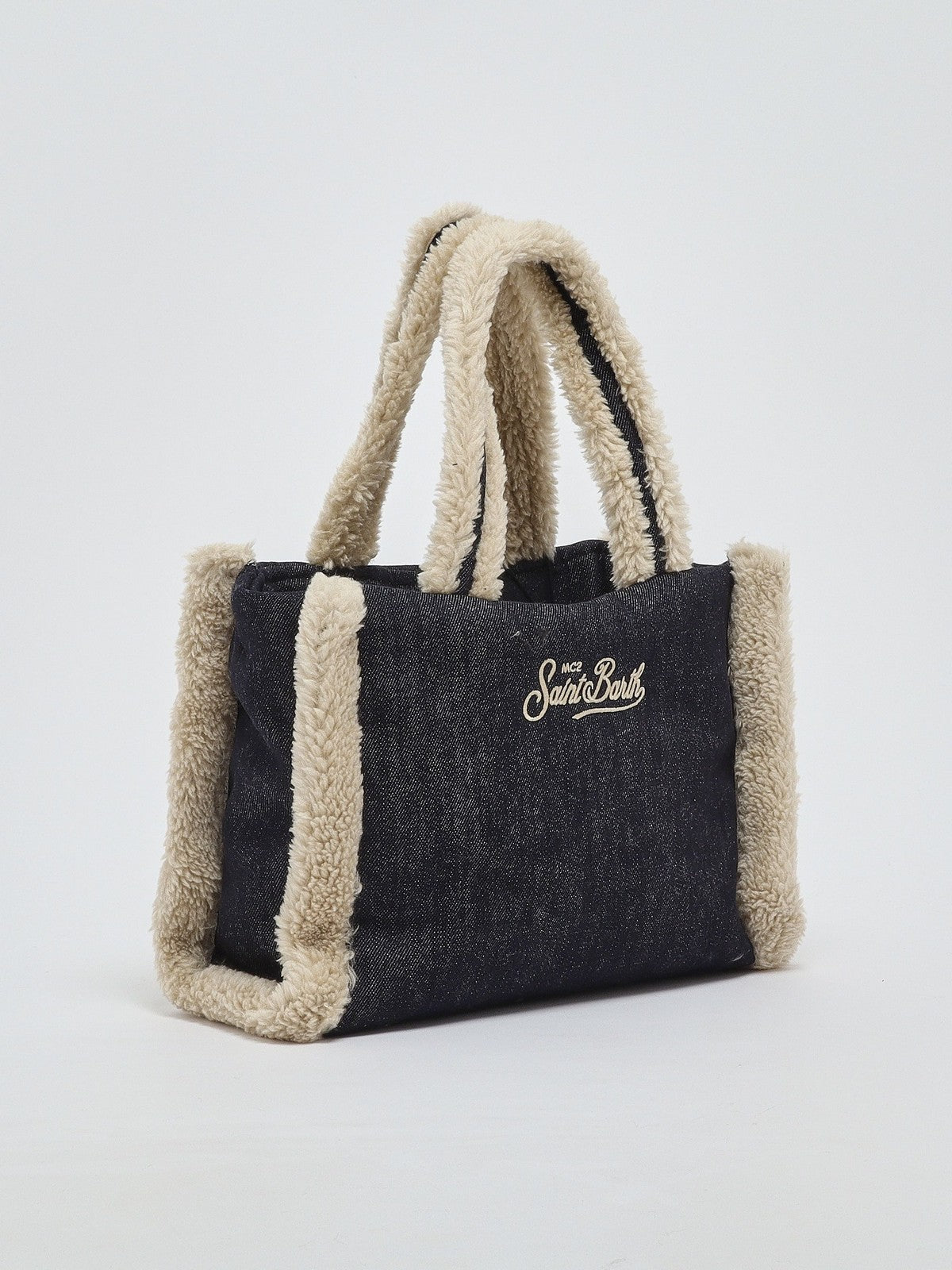 MC2 SAINT BARTH Borsa Donna DENIM DARK 12 EMB - COLETTE SHEARLING 00144M