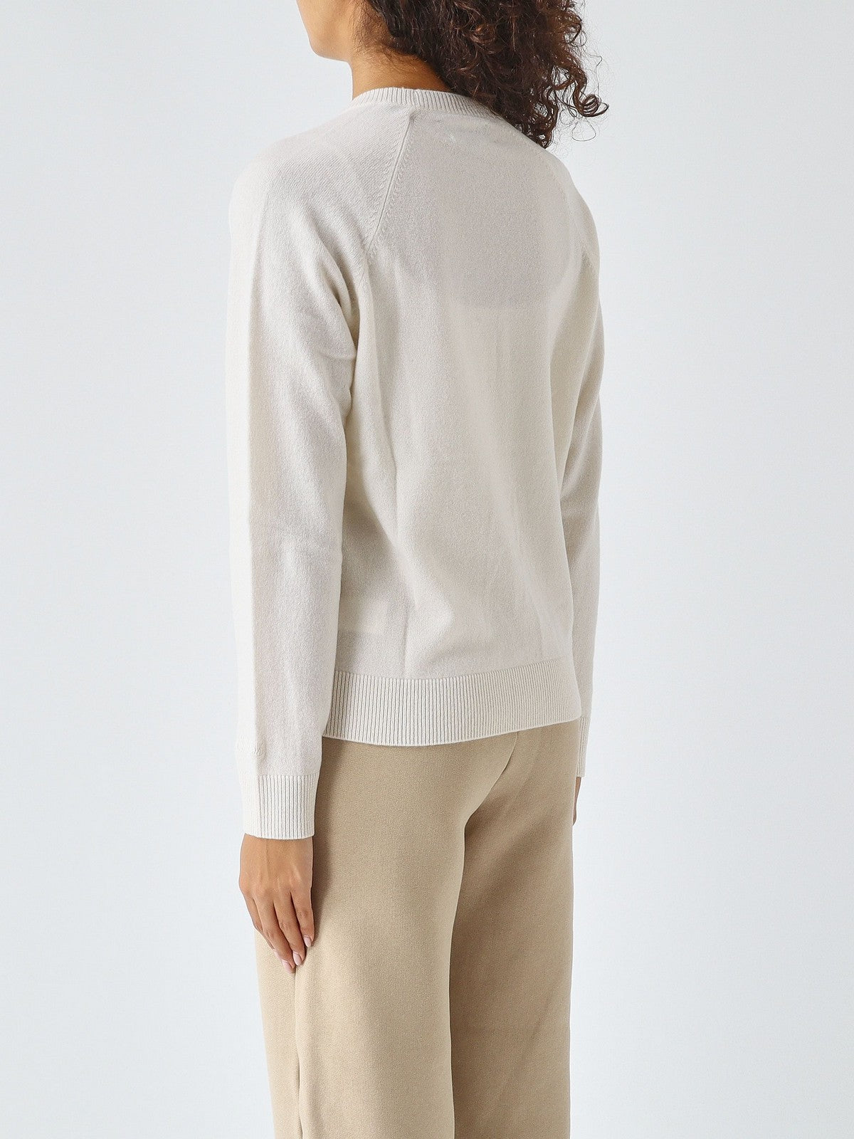 MC2 SAINT BARTH Maglione Donna 10 OFF WHITE - DELPHINE CASHMERE 00023M gioboutiqueweb