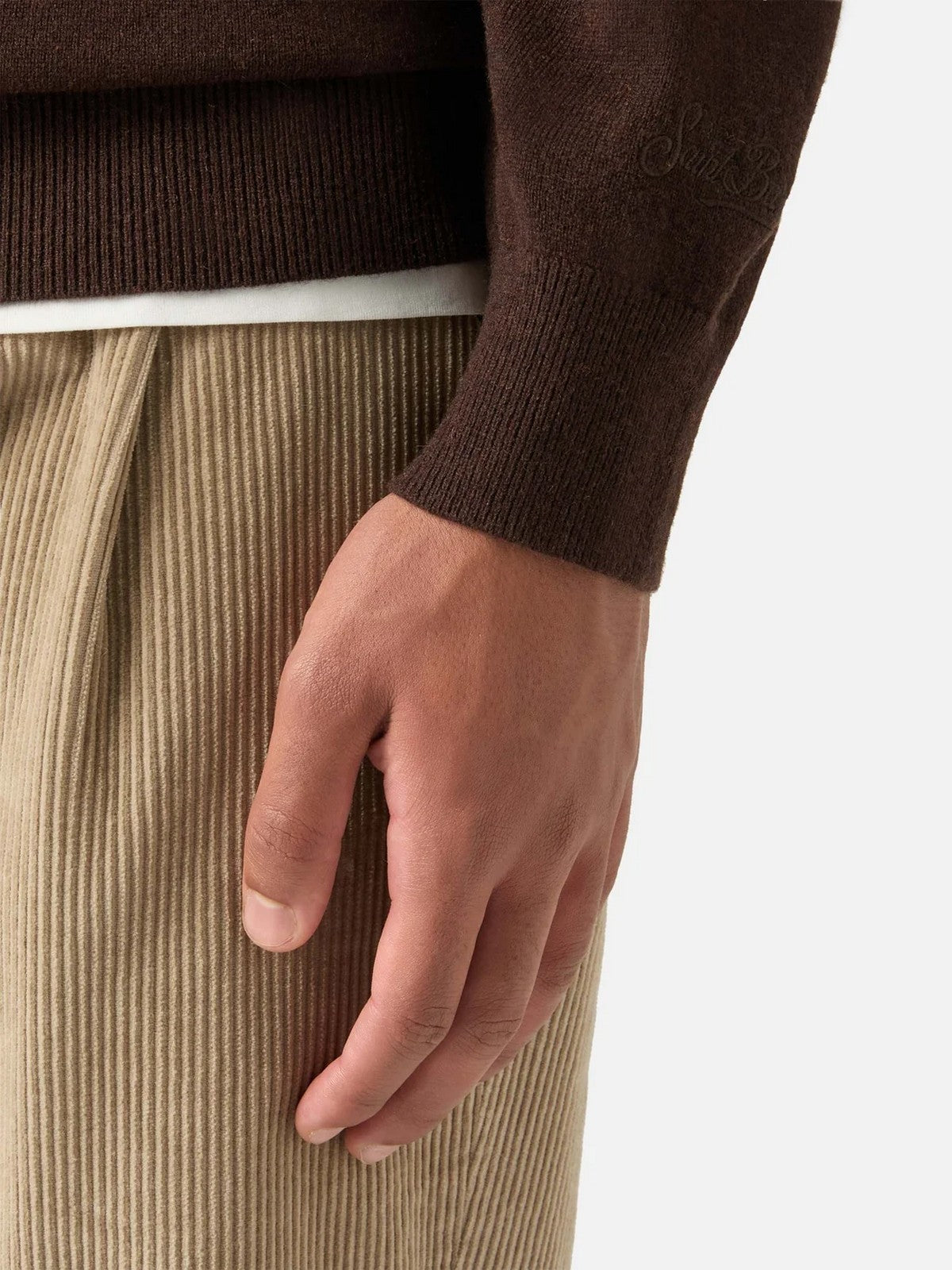 MC2 SAINT BARTH Maglione Uomo GOLD MONEY 18H - HERON LIGHT EMBRY 00540M gioboutiqueweb