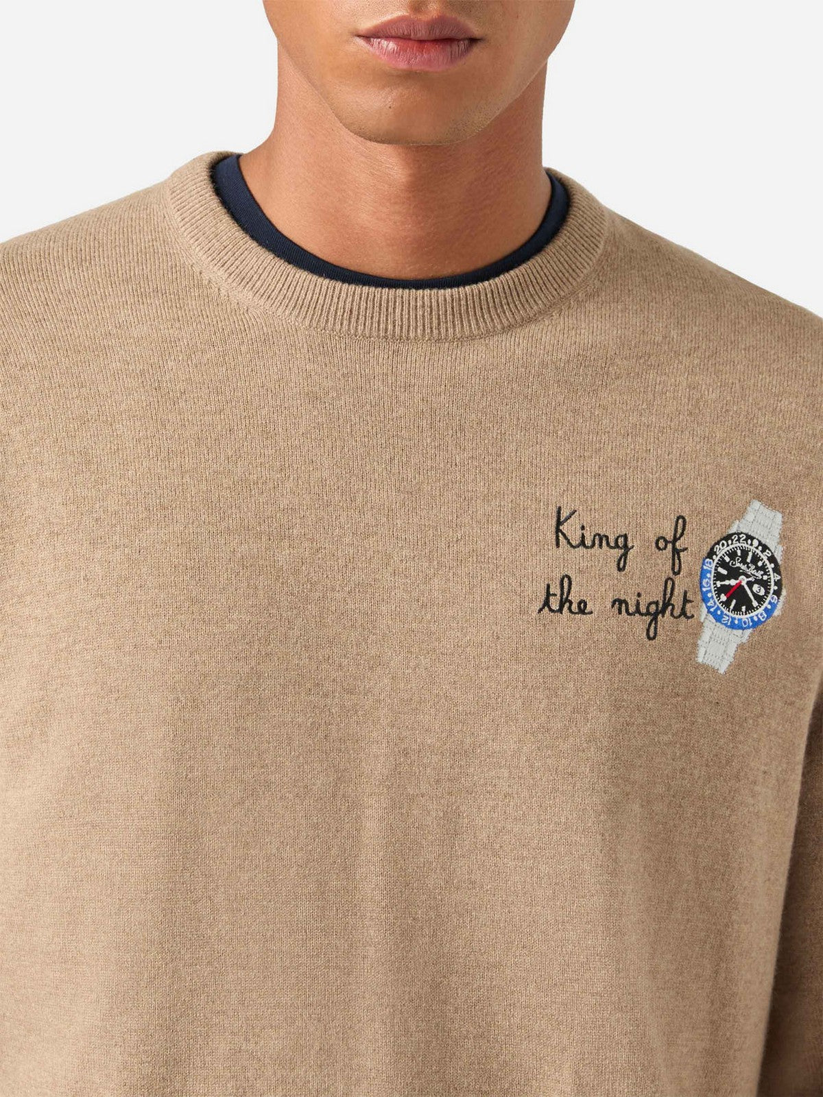MC2 SAINT BARTH Maglione Uomo KING OF NIGHT 12 - HERON LIGHT EMBRY 00542M gioboutiqueweb