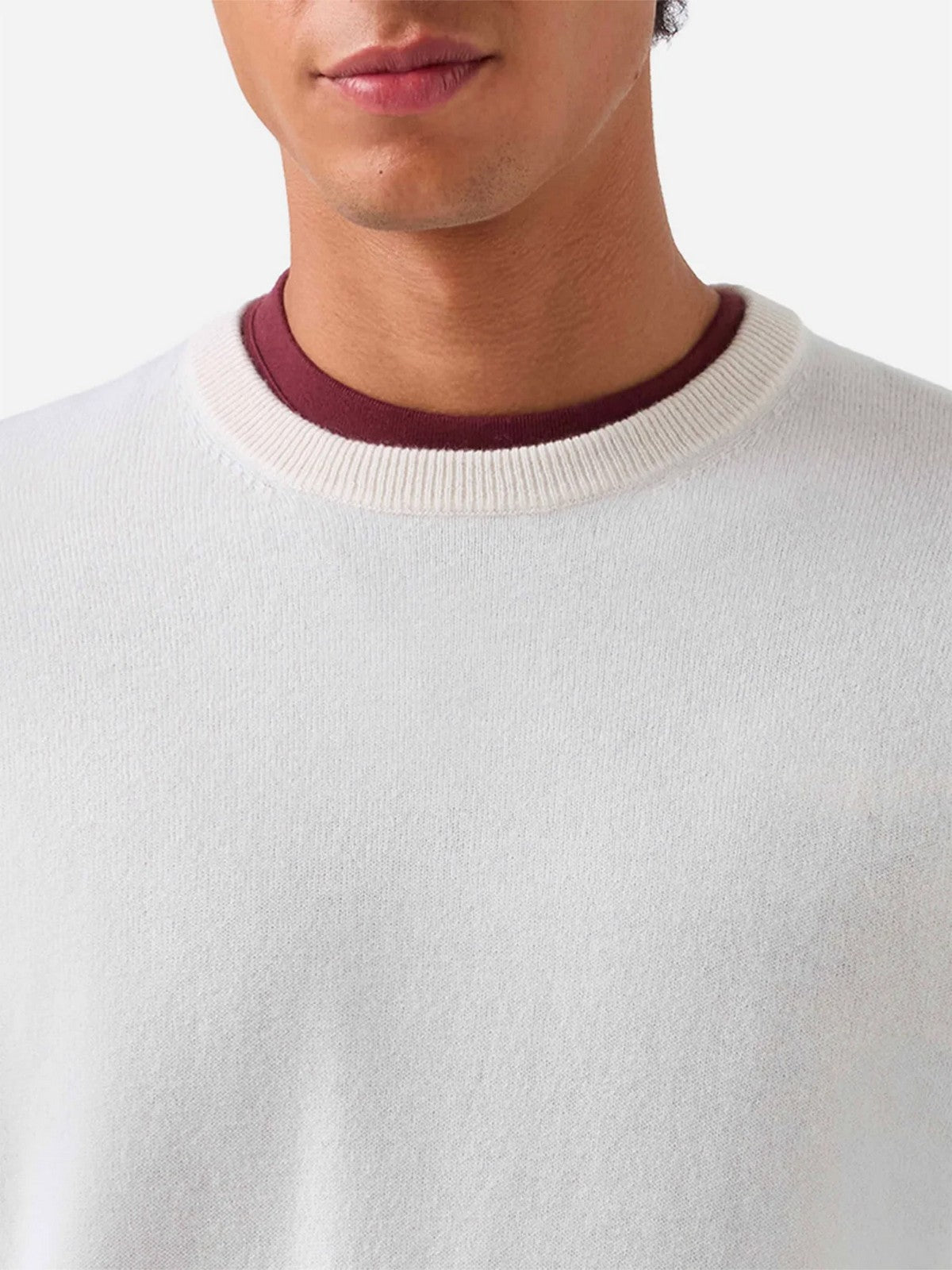 MC2 SAINT BARTH Maglione Uomo 10 OFF WHITE - REGENT CASHMERE 00023M