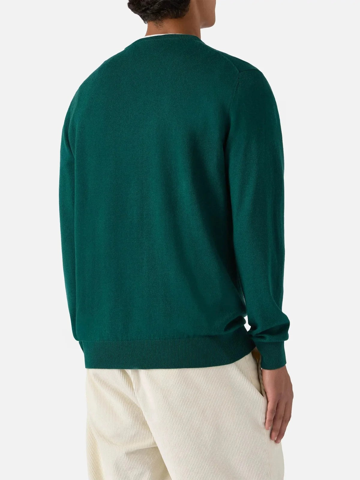 MC2 SAINT BARTH Maglione Uomo 51 BRITISH GREEN - REGENT CASHMERE 00055M