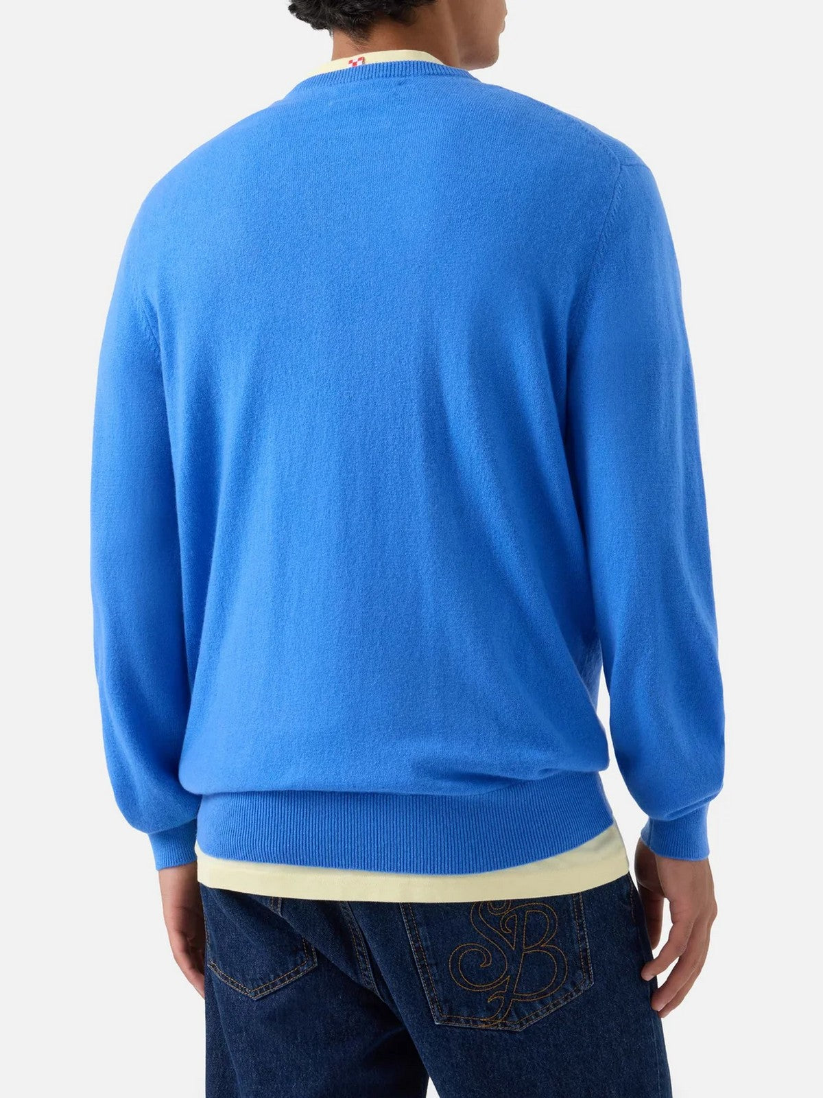 MC2 SAINT BARTH Maglione Uomo 17M CLOUD BLUE - REGENT CASHMERE 00275M