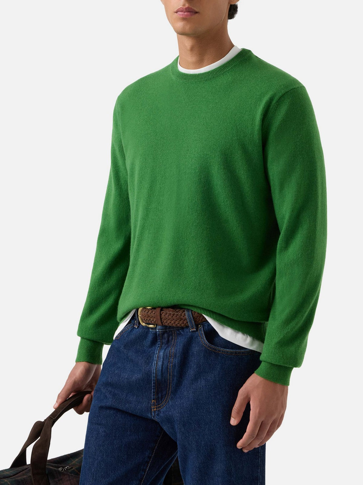 MC2 SAINT BARTH Maglione Uomo 57N CACTUS GREEN - REGENT CASHMERE 00277M