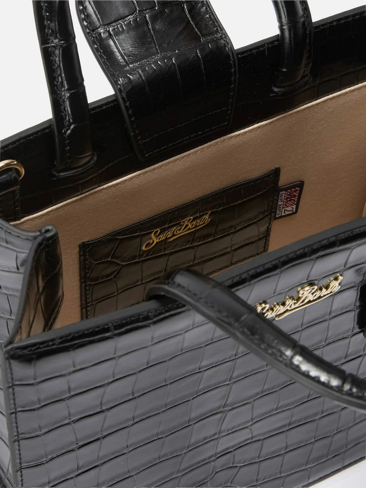 MC2 SAINT BARTH Borsa Donna PRINTED CROCO LEATHER 00 - SHOP BAG MIDI 00721M gioboutiqueweb