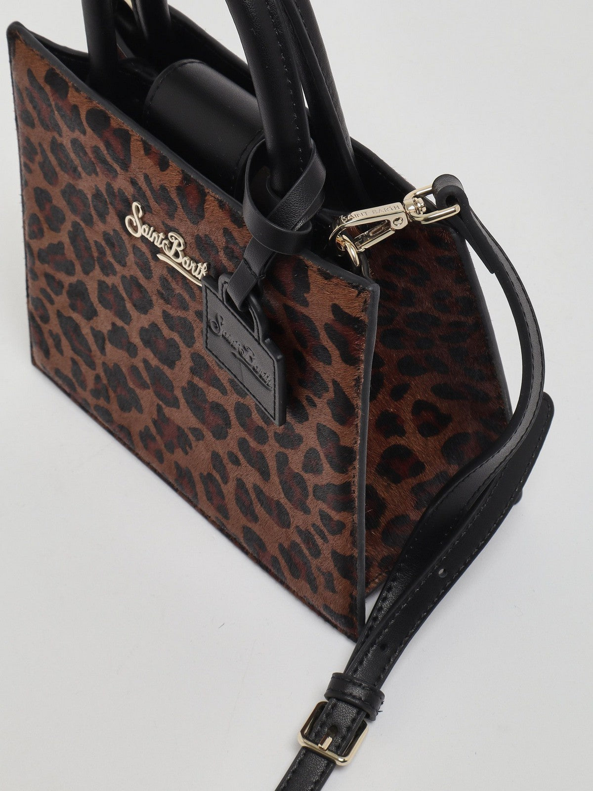 MC2 SAINT BARTH Borsa Donna DARK LEO BRUSHED LEATHER 00 - SHOP BAG MINI 00101M