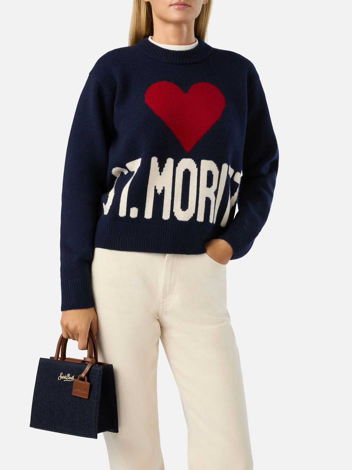 MC2 SAINT BARTH Borsa Donna DENIM DARK - SHOP BAG MINI 00717M