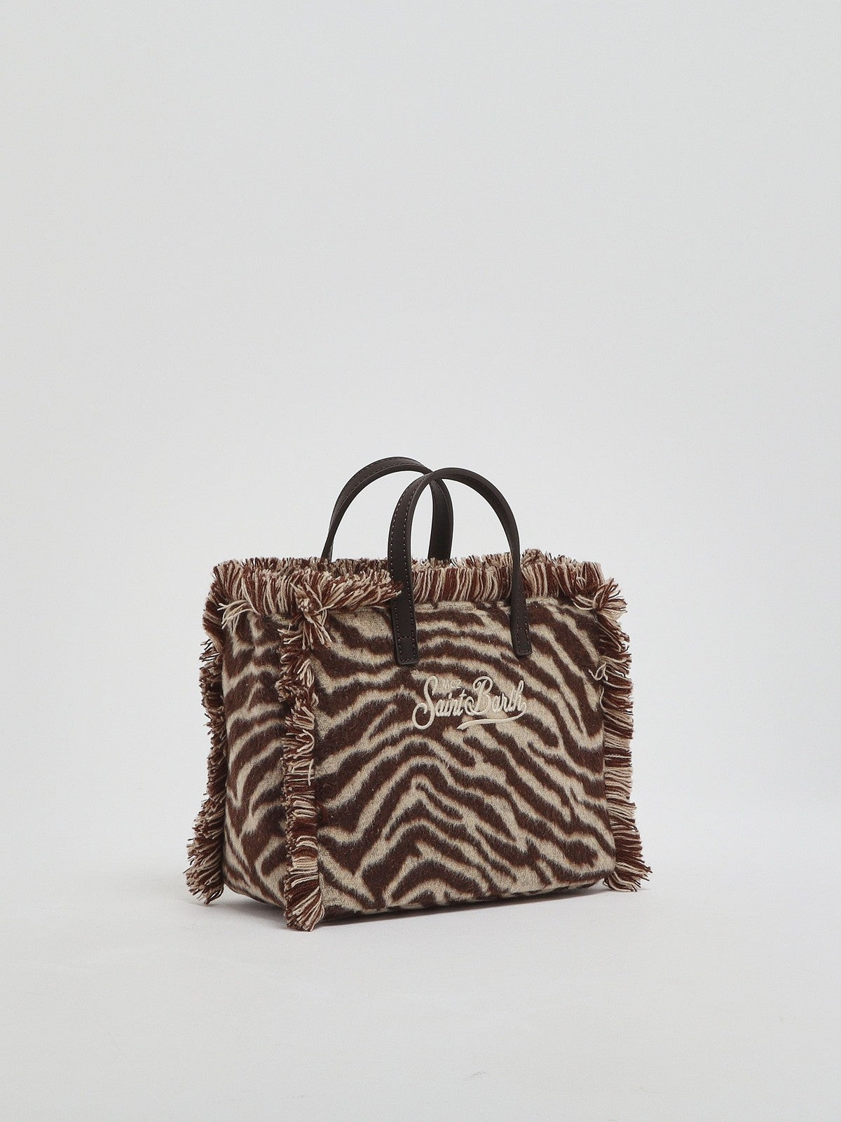 MC2 SAINT BARTH Borsa Donna ZEBRA 1118 EMB - VANITY MINI FELT N 04108M gioboutiqueweb