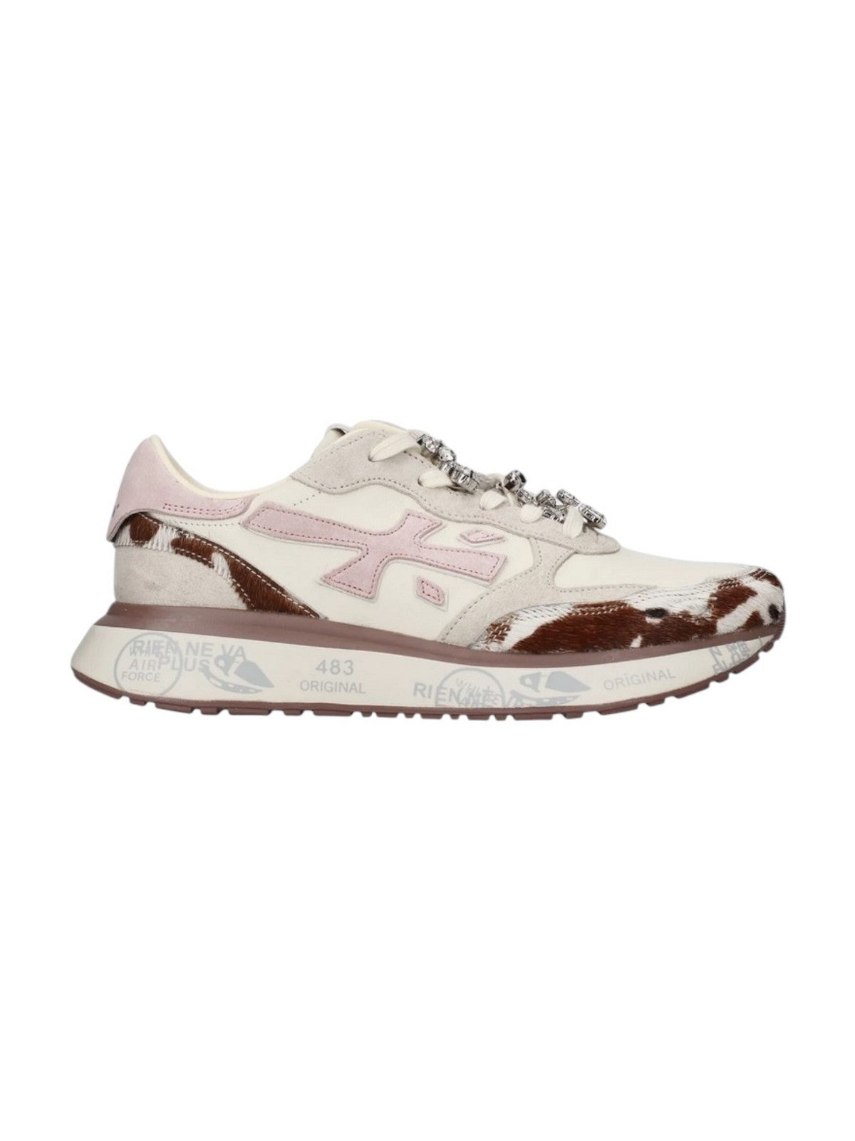 PREMIATA Sneaker Donna BEIGE/PINK/ANIMALIER - LAURYN VAR 8456K