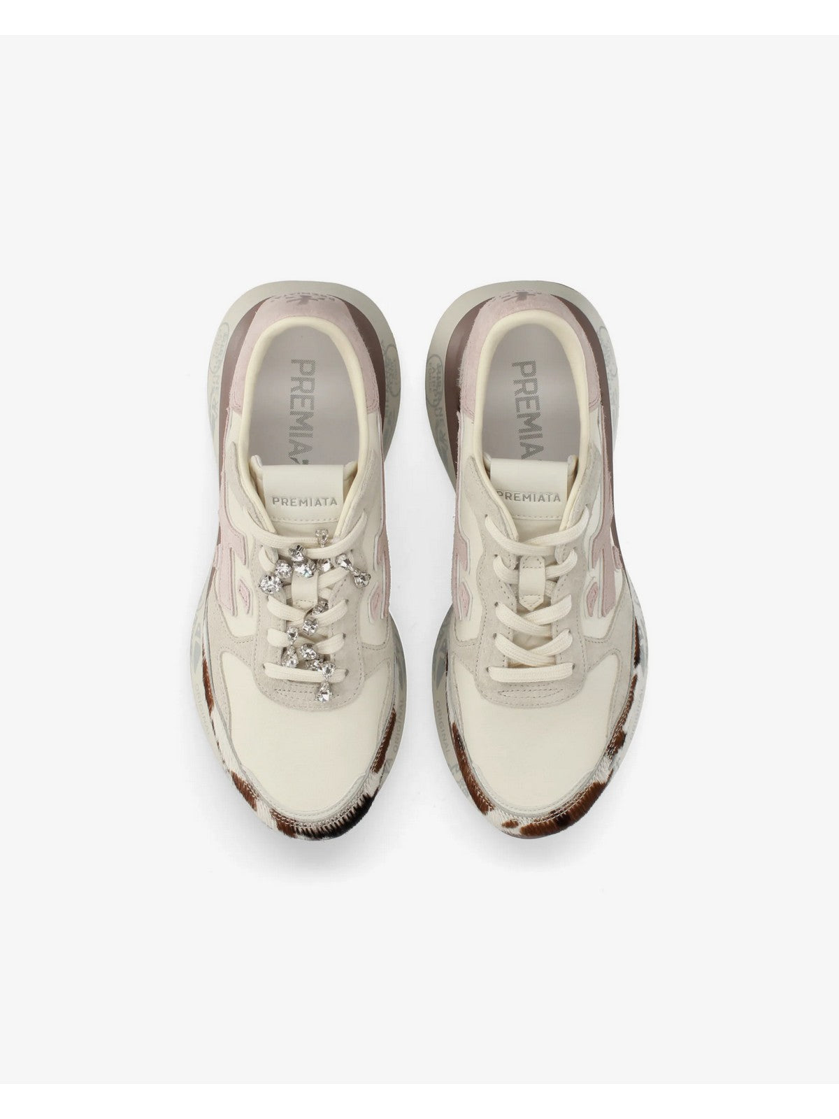 PREMIATA Sneaker Donna BEIGE/PINK/ANIMALIER - LAURYN VAR 8456K
