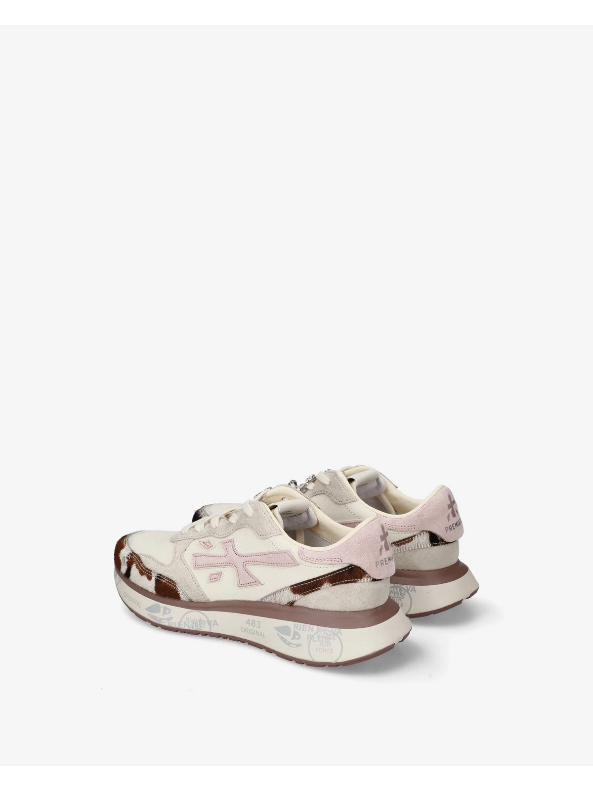 PREMIATA Sneaker Donna BEIGE/PINK/ANIMALIER - LAURYN VAR 8456K