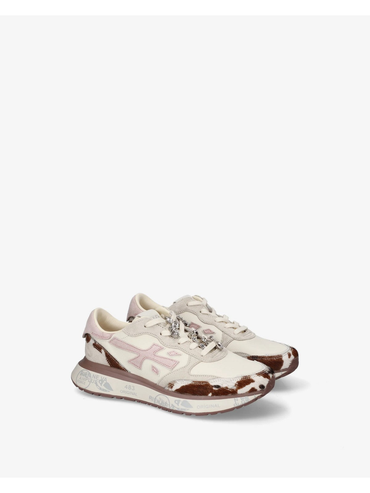 PREMIATA Sneaker Donna BEIGE/PINK/ANIMALIER - LAURYN VAR 8456K